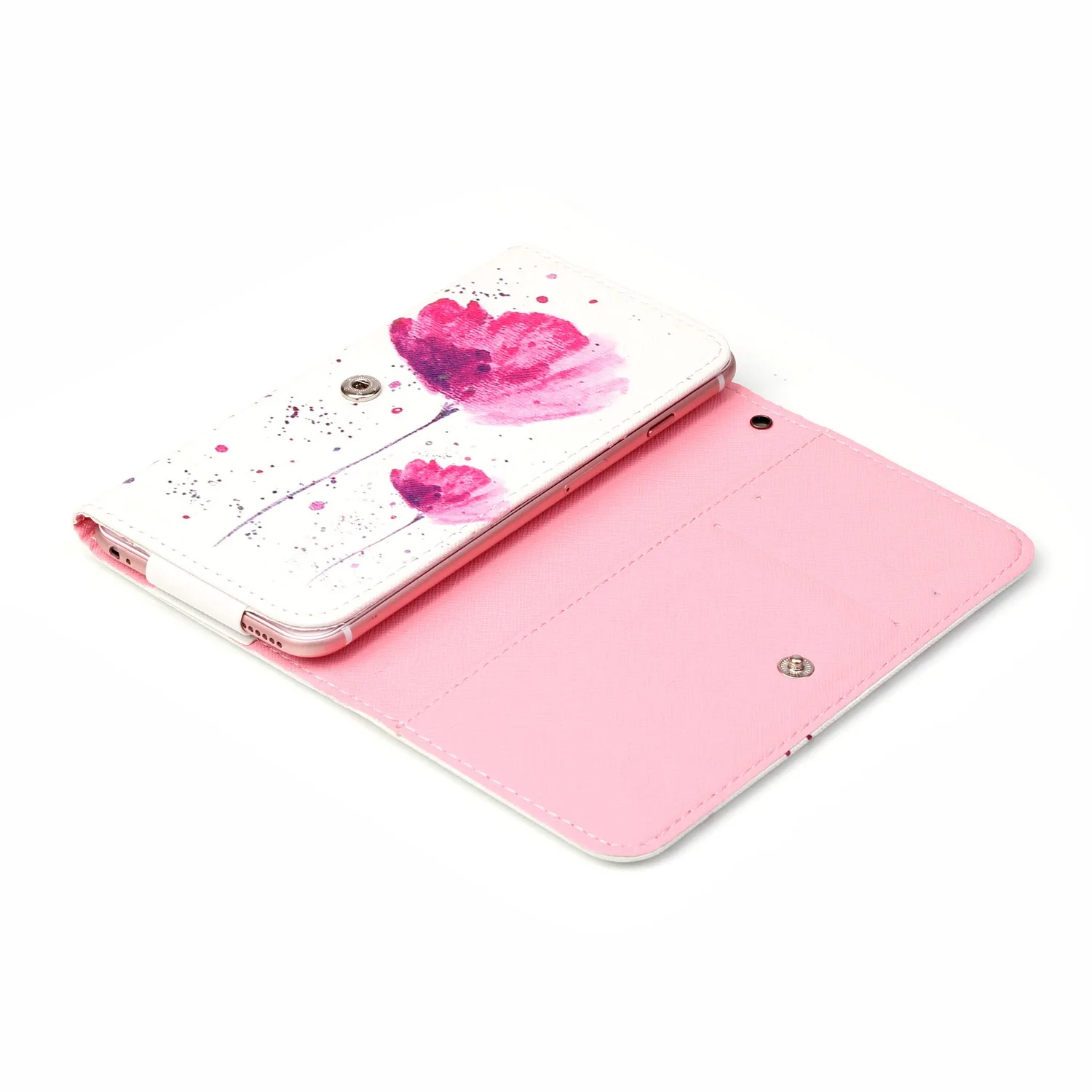 Мультфильм шаблон PU Кожа слот бумажник мешок мобильного телефона кожа случае