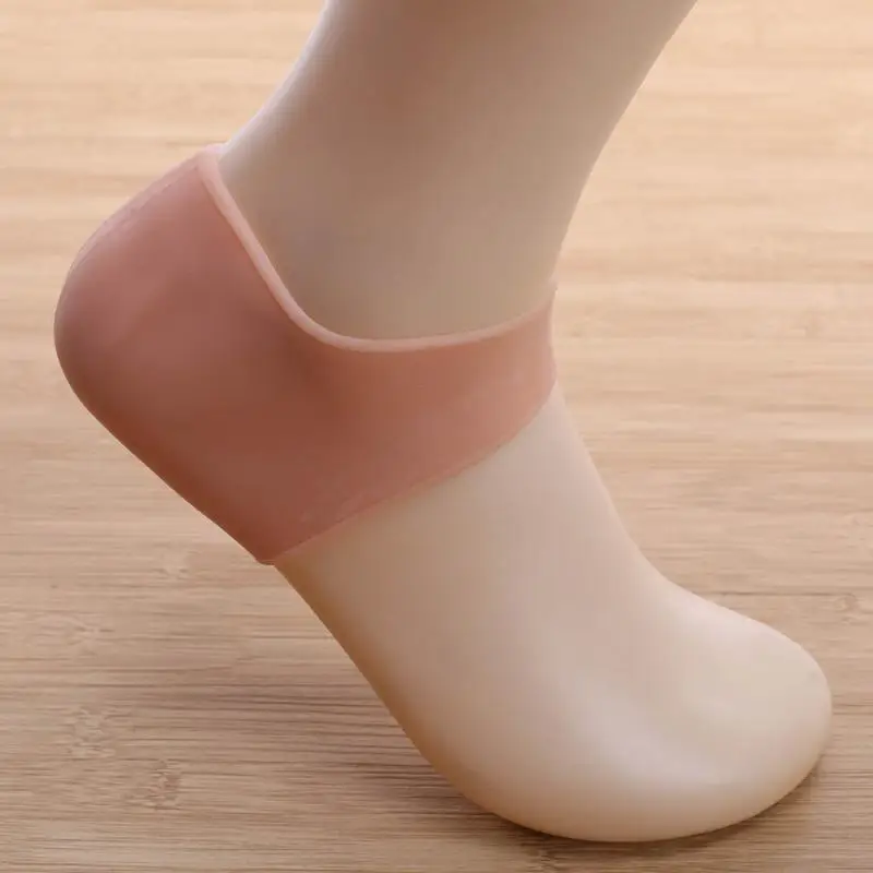 1 пара силиконовых пяточных втулок, пятки, обветренные, против трещин, носки, увлажняющие, гелевые, пятки, защита и уход за кожей