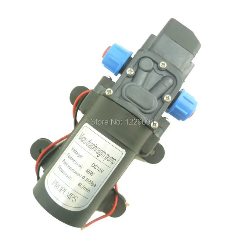 Автоматический выключатель давления 4LPM 45w 12v dc мини водяной помп 4 5 бар высокого