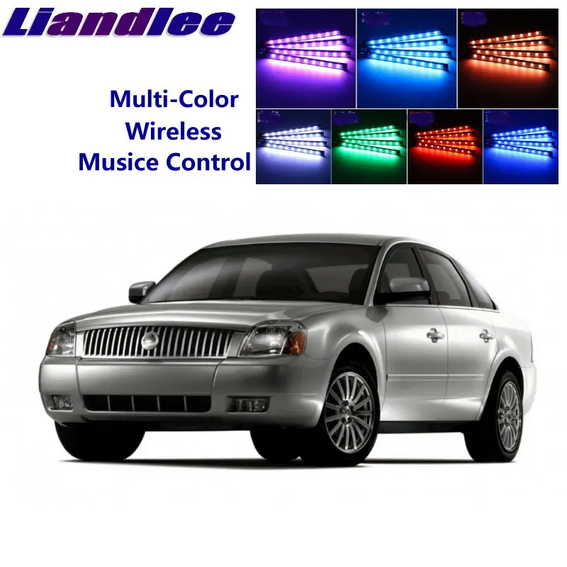 

LiandLee Car Glow Interior Floor Decorative Atmosphere Seats Accent Ambient Neon light For Ford D3 Platform