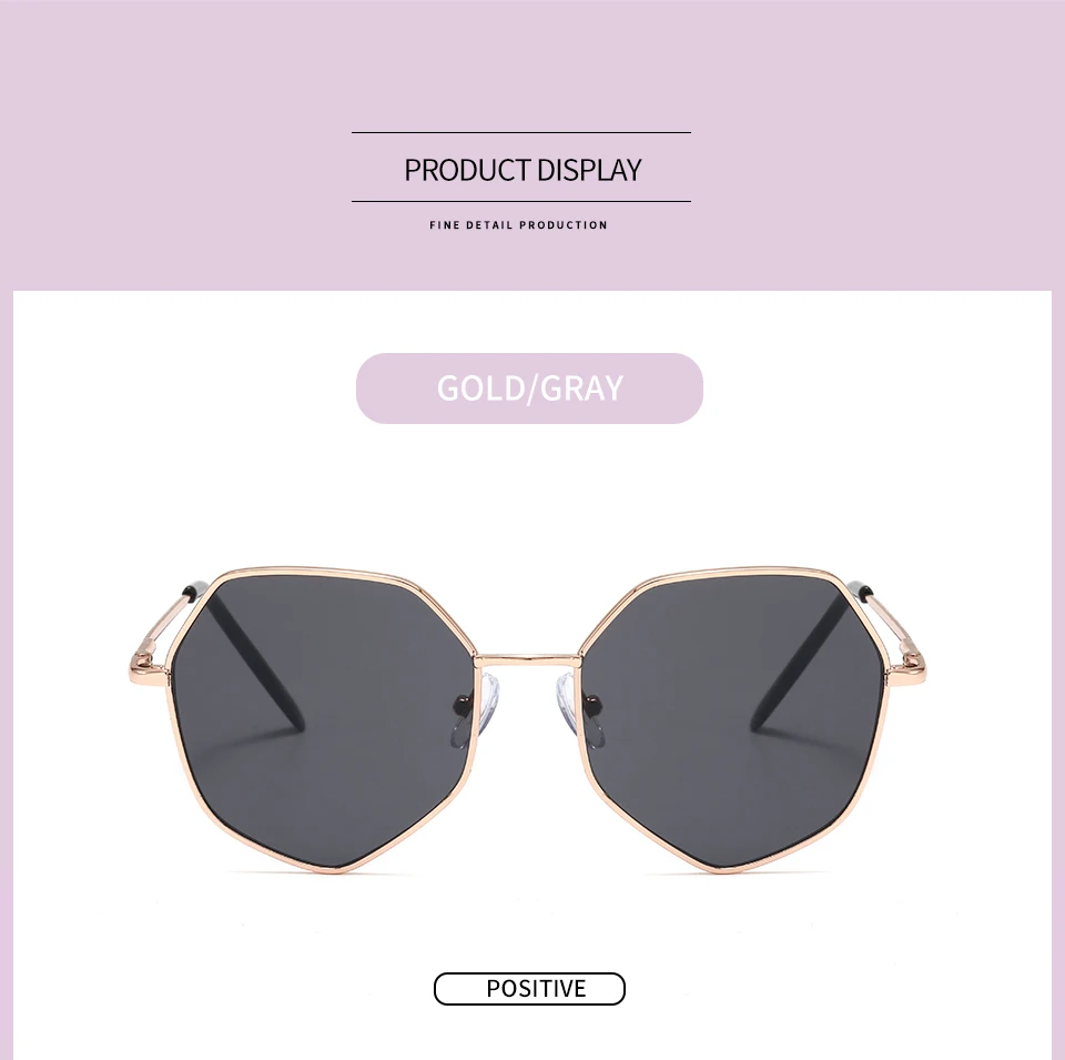 Metal Polygonal Kids Sunglasses UV400 Vintage Cute Sunglasses Girls Boys Goggles Children Sunglasses Glasses Gafas De Sol Mujer