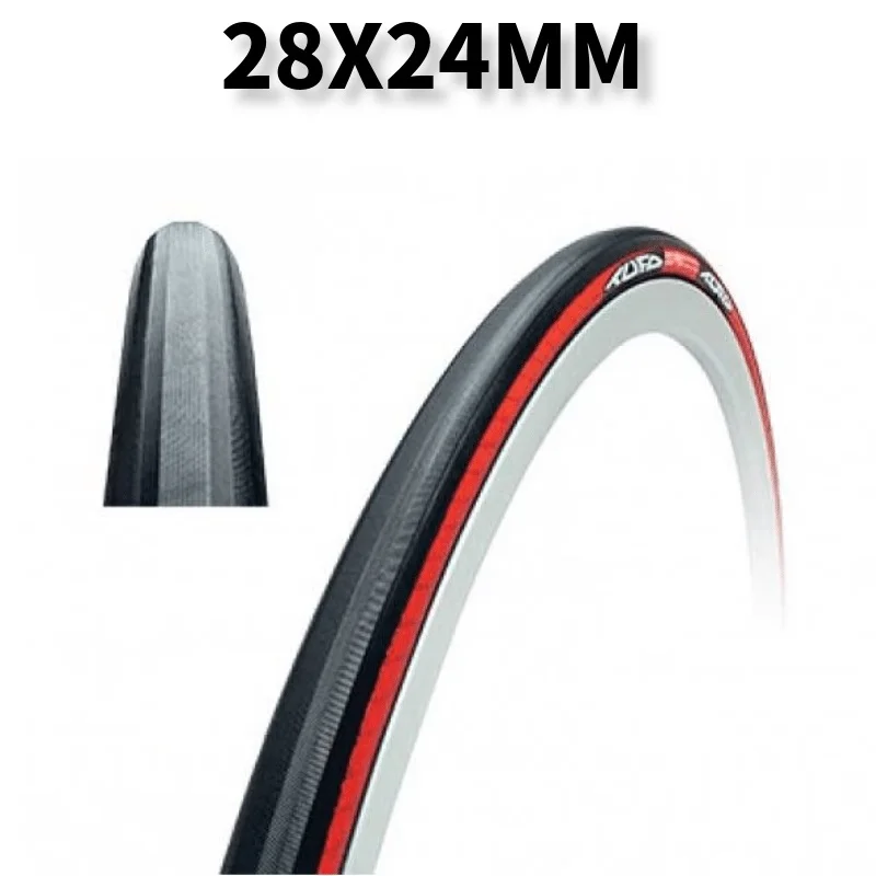 Black-Red 28x24mm Топ TUFO S33 PRO шоссейные велосипедные трубчатые шины 115-175psi велосипедные шины с фиксированной передачей шины с профессиональной клейкой лентой двухсторонняя 260 г - Цвет: Black-Red 28x24mm