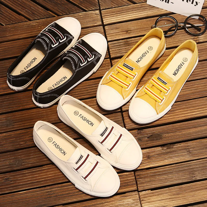 Женская обувь лето 2018 Новая модная женская Вулканизированная Классическая