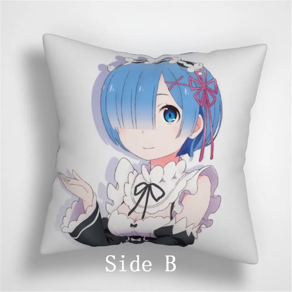Suef Аниме Манга re zero kara hajimeru isekai seikatsu аниме двухсторонняя подушка чехол для
