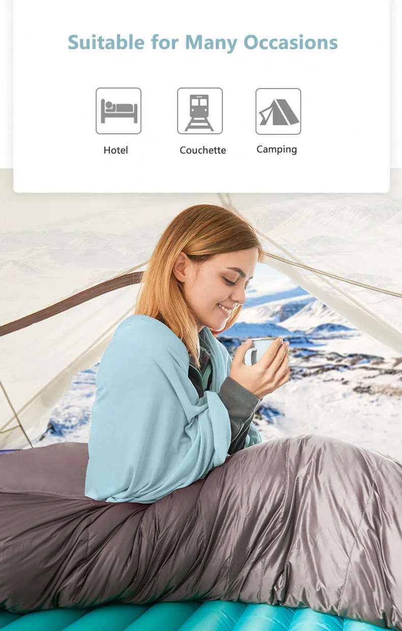 Naturehike Открытый компактный спальный мешок Модальная ткань Сверхлегкий конверт спальный мешок мягкий вкладыш Отель против грязи спальный мешок