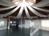 8m length x 0.45m wide 12pcs/lot Wedding Party Banquet Decoration roof Drape Canopy Drapery for decoration wedding fabric