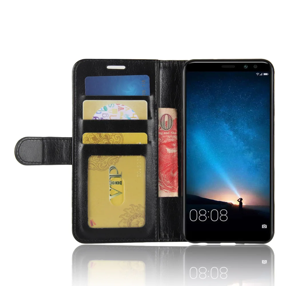 Forr Huawei Mate 10 Lite /Ascend G10/Maimang 6/Nova 2i кожаный чехол с откидной крышкой и подставкой