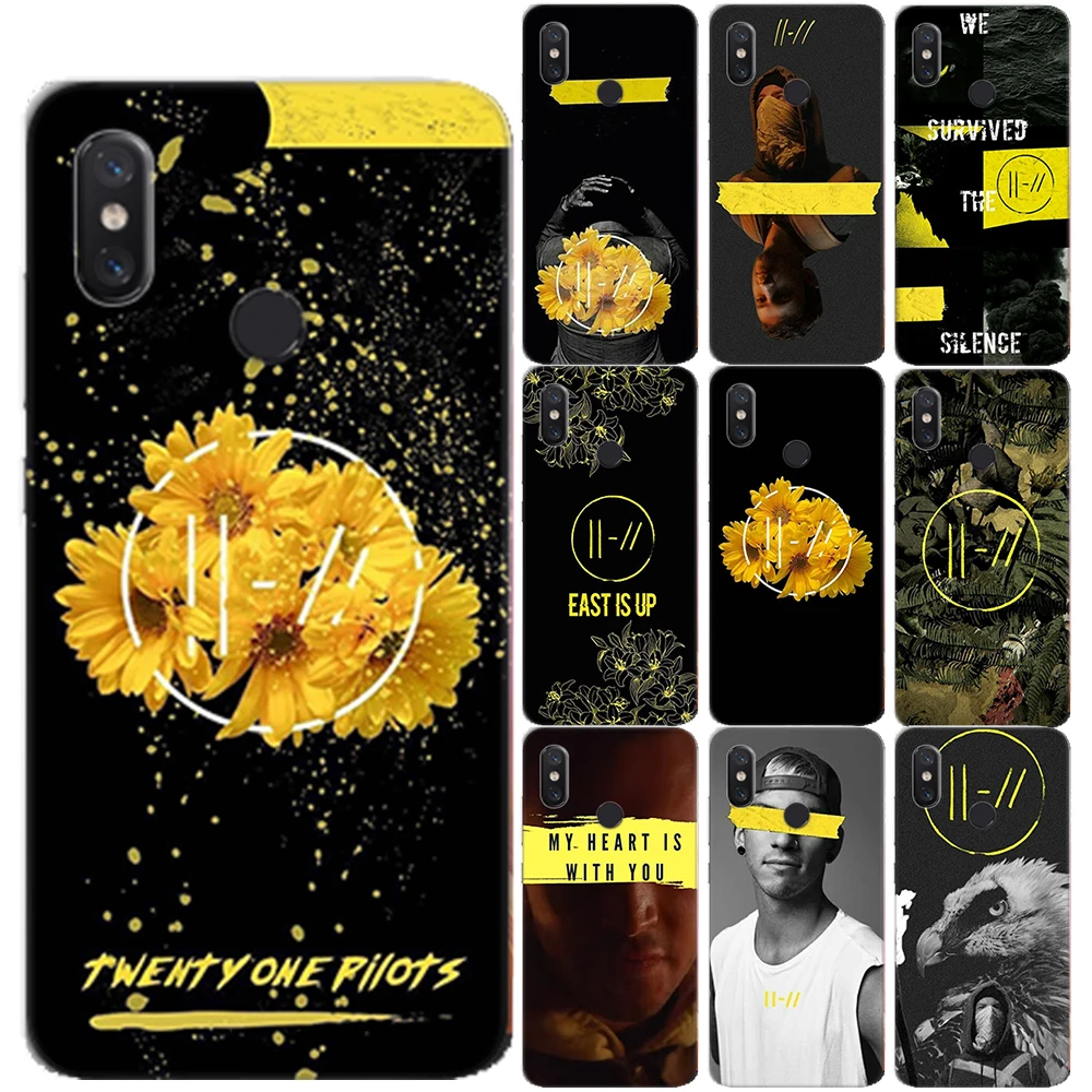 Чехол для Xiaomi Mi A1 A2 8 Lite 9 Pocophone F1 5X 6X мягкий чехол из ТПУ с надписью Twenty One Pilots 21 Redmi 5 5A