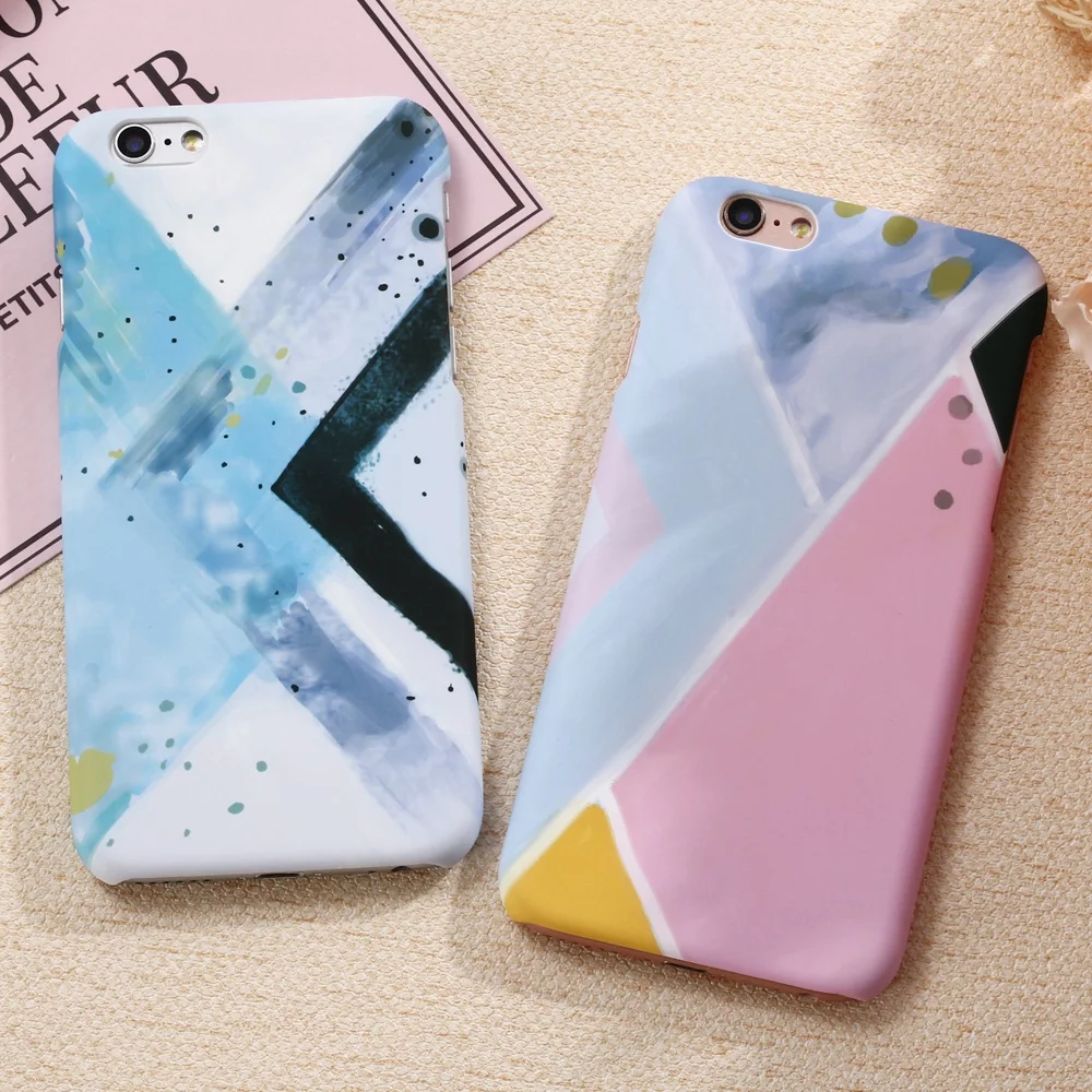 XBX чехол пластиковый жесткий чехол для телефона чехол для iPhone 5 5S SE 7 8 Plus Тонкий чехол в геометрическую полоску для iPhone XR Xs Max X 6 6S Plus