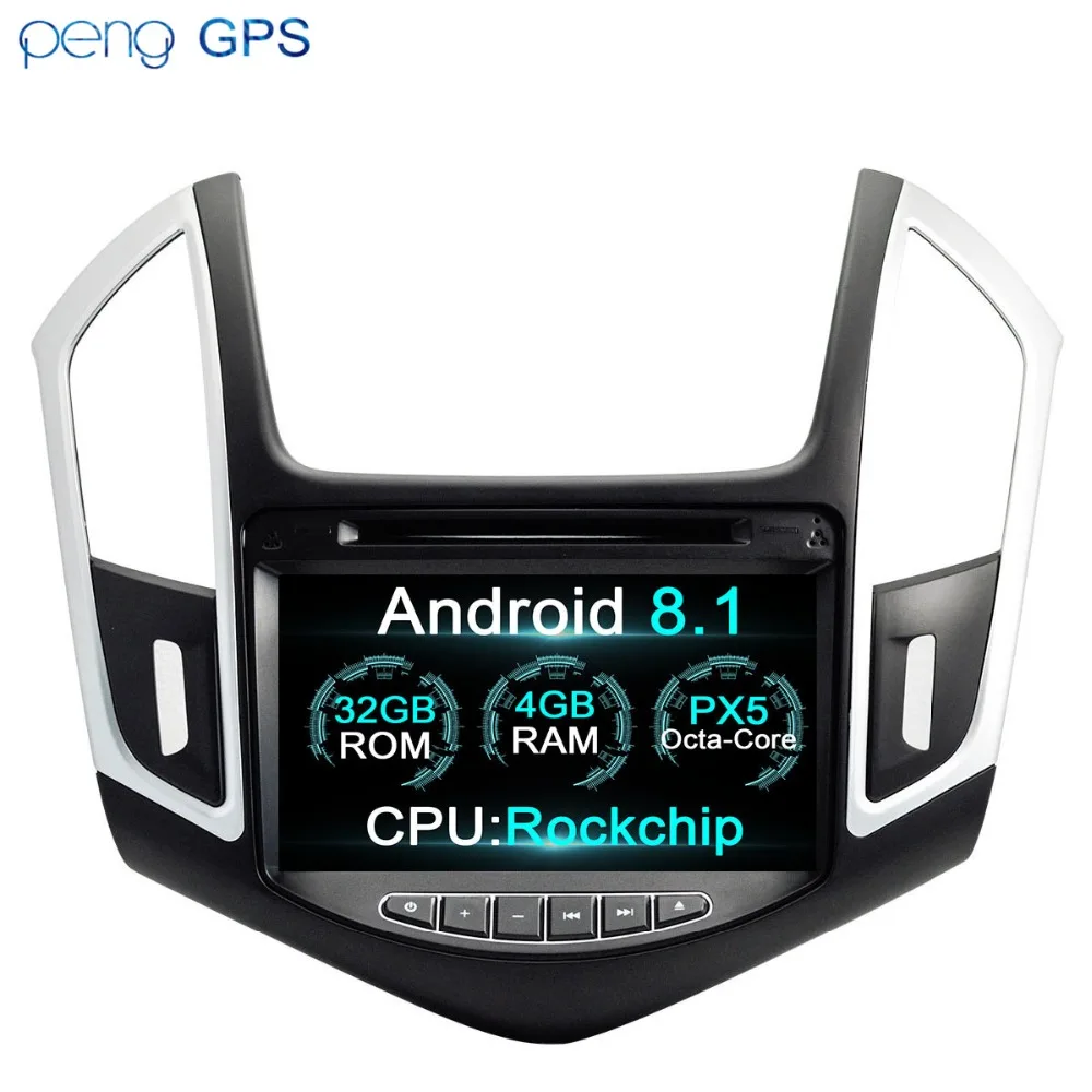 Автомобильный стерео Android 8 1 gps мультимедийный плейерор для Chevrolet Chevy Cruze 2012 2015