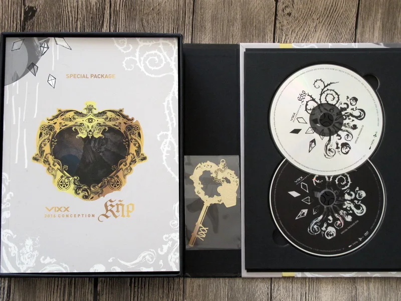 VIXX autographed подписанный 2016 зачатия альбом CD + DVD Фотокнига новая Корейская