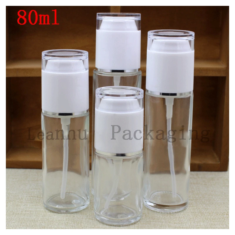 Women s Personal Care Packing Bottle High Quality Clear Glass  Essence Lotion Spray Bottle, Empty Cosmetics Packaging Container