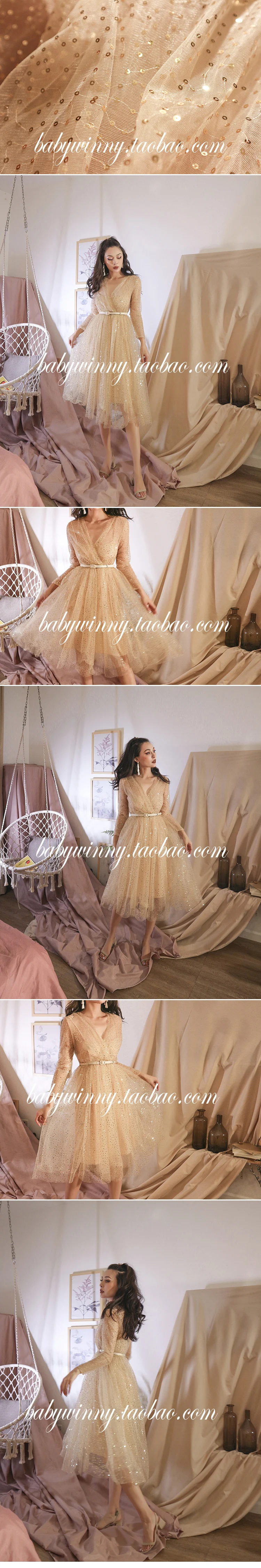 Газовое платье для вечеринки с пайетками, элегантное платье Vestidos Verano, женские вечерние платья, Сетчатое уличное платье до колен