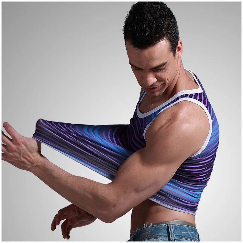 Для мужчин жилет одноцветное О-образным вырезом повседневные топы хлопок