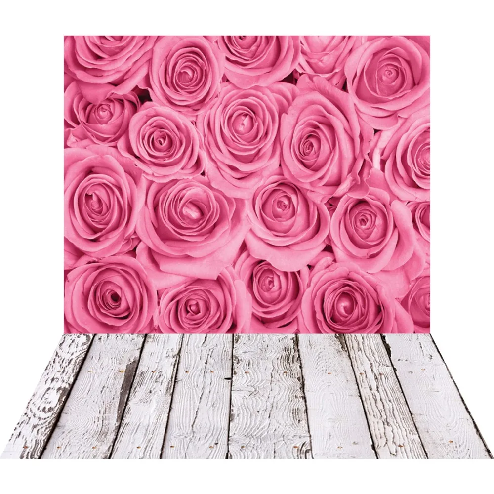 

Red Flowers White Floor Vinyl Background For Photography Accessories Wedding Birthday Baby Backdrops Photocall Photo Studio