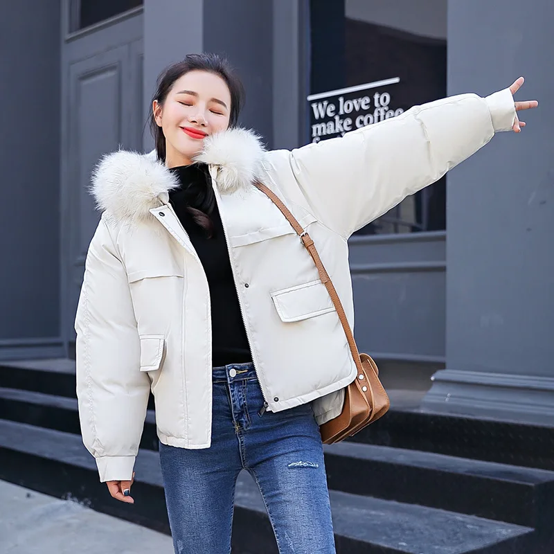 

Женское короткое платье с хлопковой подкладкой, корейское модное маленькое Стеганое пальто, пуховая одежда BF Original Old Bread40