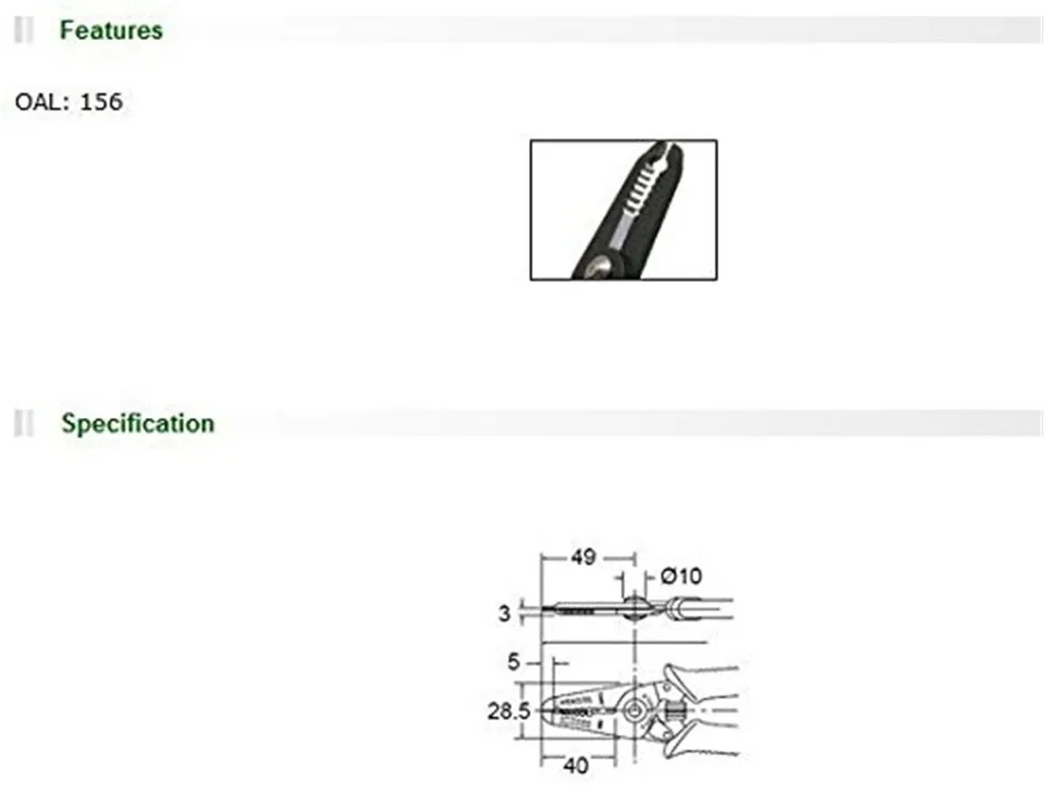 

1PK-3001E Anti-static Electronic Wire Stripper Multifunction Wire Stripper Clamping Pliers