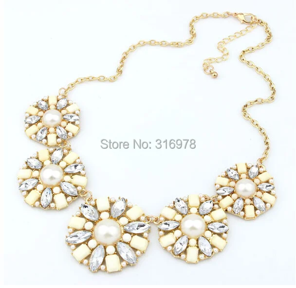 6 Color Leaf Pendant Gems Crystal Fashion Statement Women Necklaces Dress Jewelry SNT901537 Free Shipping | Украшения и