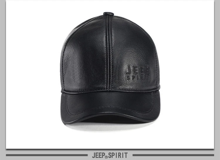 Оригинальная бейсбольная кепка JEEP SPIRIT, мужская Кепка из натуральной кожи, шапка для папы, кожаная Кепка gorras para hombre casquette
