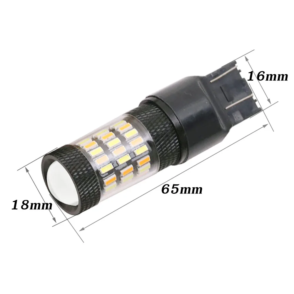 1157 BAY15D P21/5 W 4014 60 SMD 7443 3157 светодиодные лампы стоп-сигнал поворота Стоп-сигнал авто