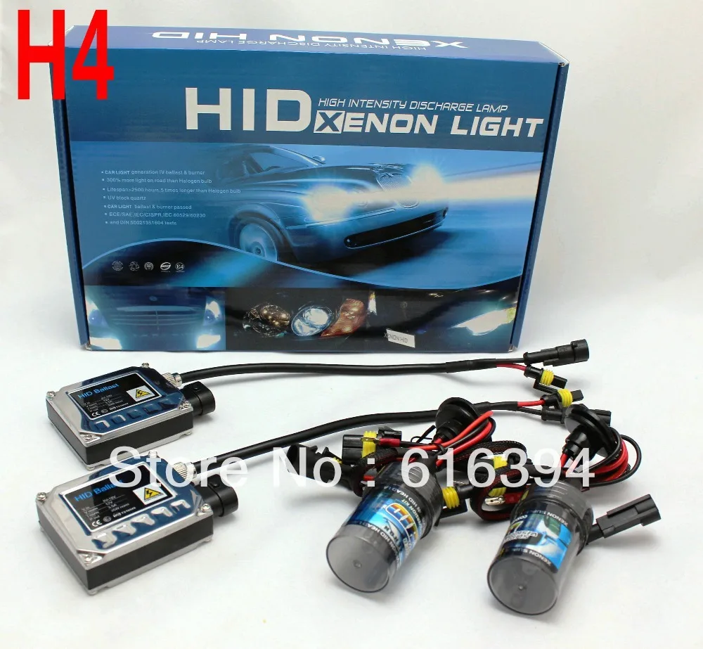 Низкая цена Заводская распродажа Ксеноновые комплект H4 12 V 35 Вт 3000 K 4300 5000 6000 8000 10000