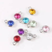 45pcslot mixed 9 color floating birthstone charms for diy personalized necklace and bracelet jewelry macking accessories