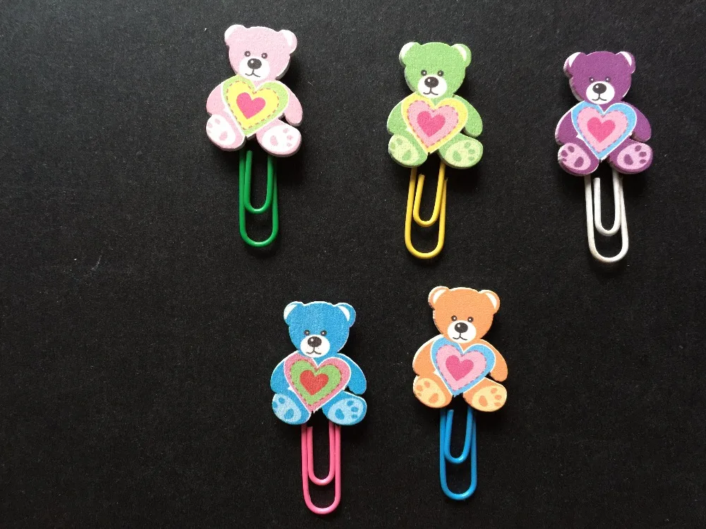 Красивые металлические зажимы для бумаги с гальваническим покрытием в виде