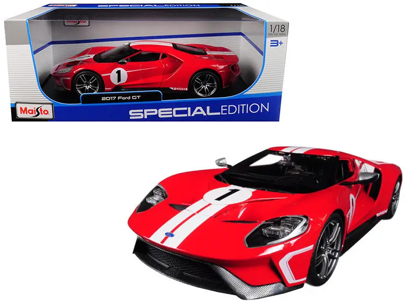 

Спортивный гоночный автомобиль Maisto 1:18 2017 Ford GT Concept, Новый в коробке