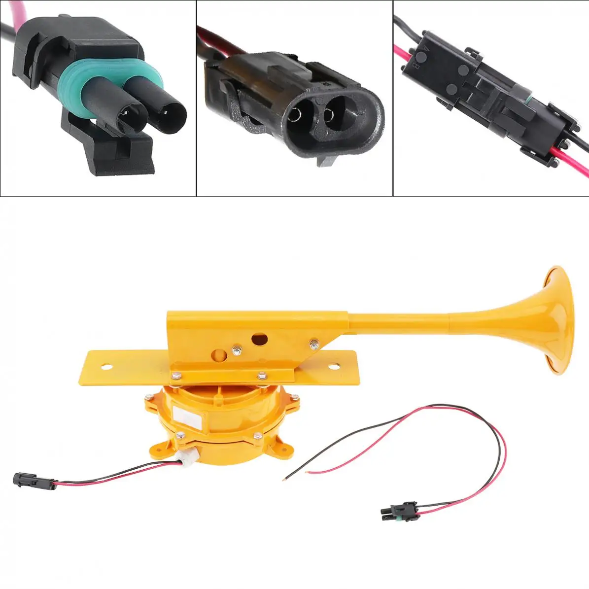 12 V/24 V 1280DB супер громкий звуковой сигнал все металлические поезд Рог нет необходимости для грузовика/транспортного средства/судна/поезда/грузовых автомобилей