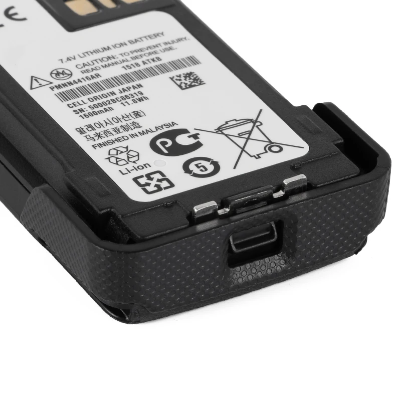 Для Motorola Radio Li Ion Battery 7 4 V 1600mAh 11.8Wh walkie talkie XiR P6600 XPR3500 XPR3300 P6620 DP2600 DE570 с зажимом для