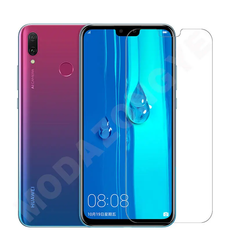 Для закаленного стекла Huawei Y9 2019 Защитная пленка для экрана полное покрытие