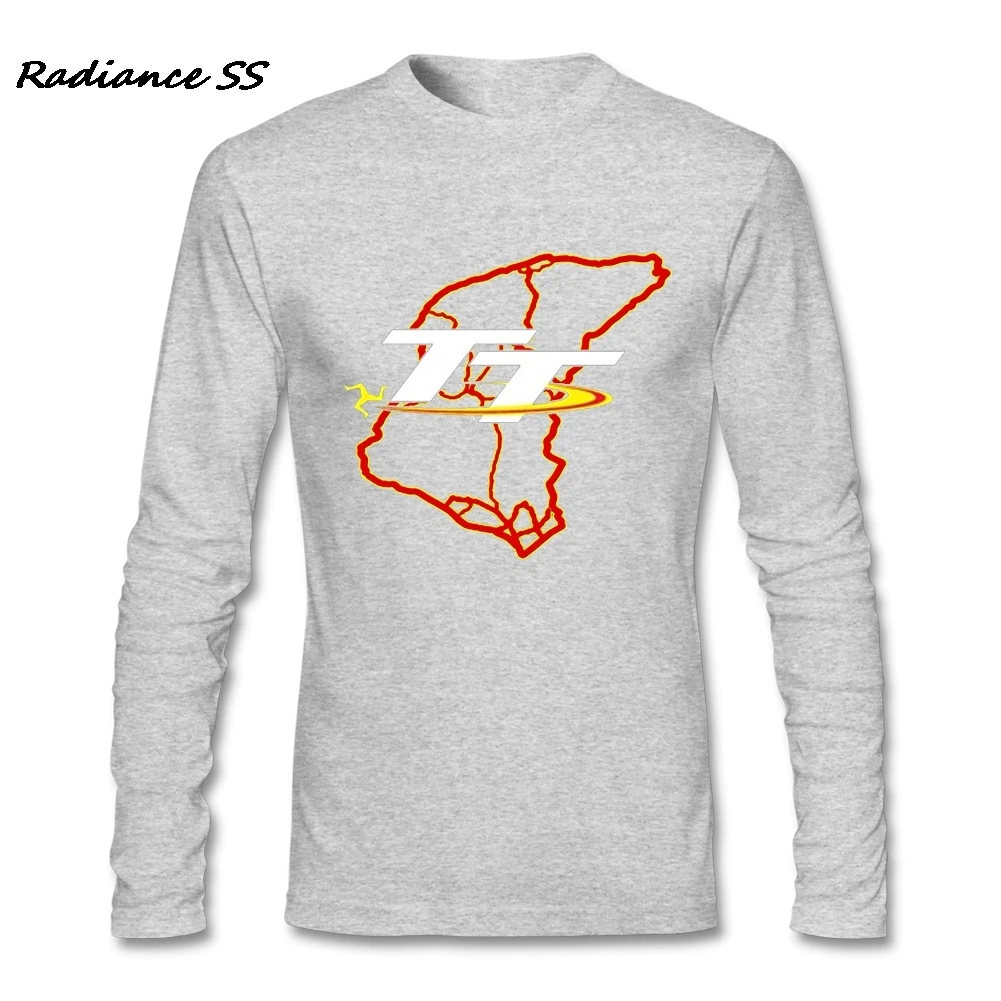 Горячая Распродажа мужские футболки с принтом остров Мэн TT Новинка Повседневная