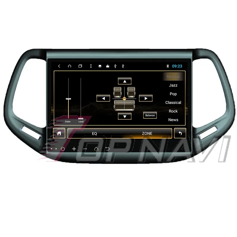 Auto Plug&ampPlay Players for JEEP Compass 2016 10.1'' Android Topnavi Car Navigation GPS Multimedia support Mirror link |