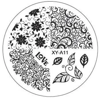 1xChristmas Style Fashion Design DIY Nail Image Stamping Plates 3D Round Art Templates Stencils Manicure Tools | Красота и здоровье