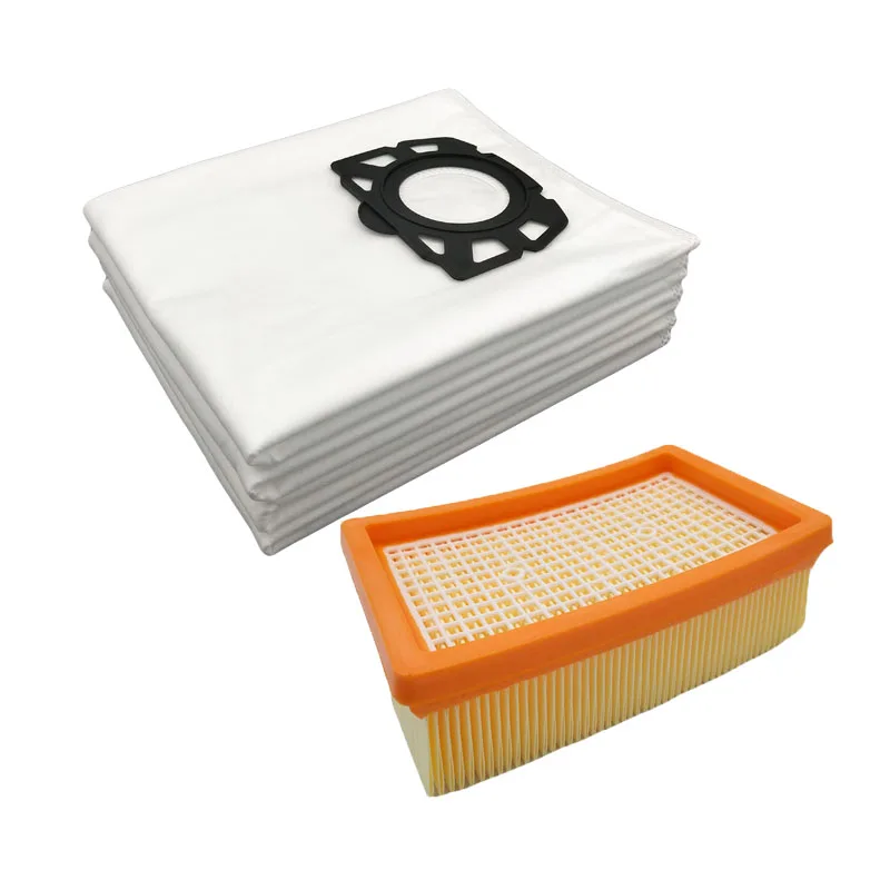 

Vacuum Cleaner 6PCS Dust Bags and 1pc Filter for Karcher MV4 MV5 MV6 WD4 WD5 WD6 for Karcher WD4000 to WD5999 Vacuum Cleaner