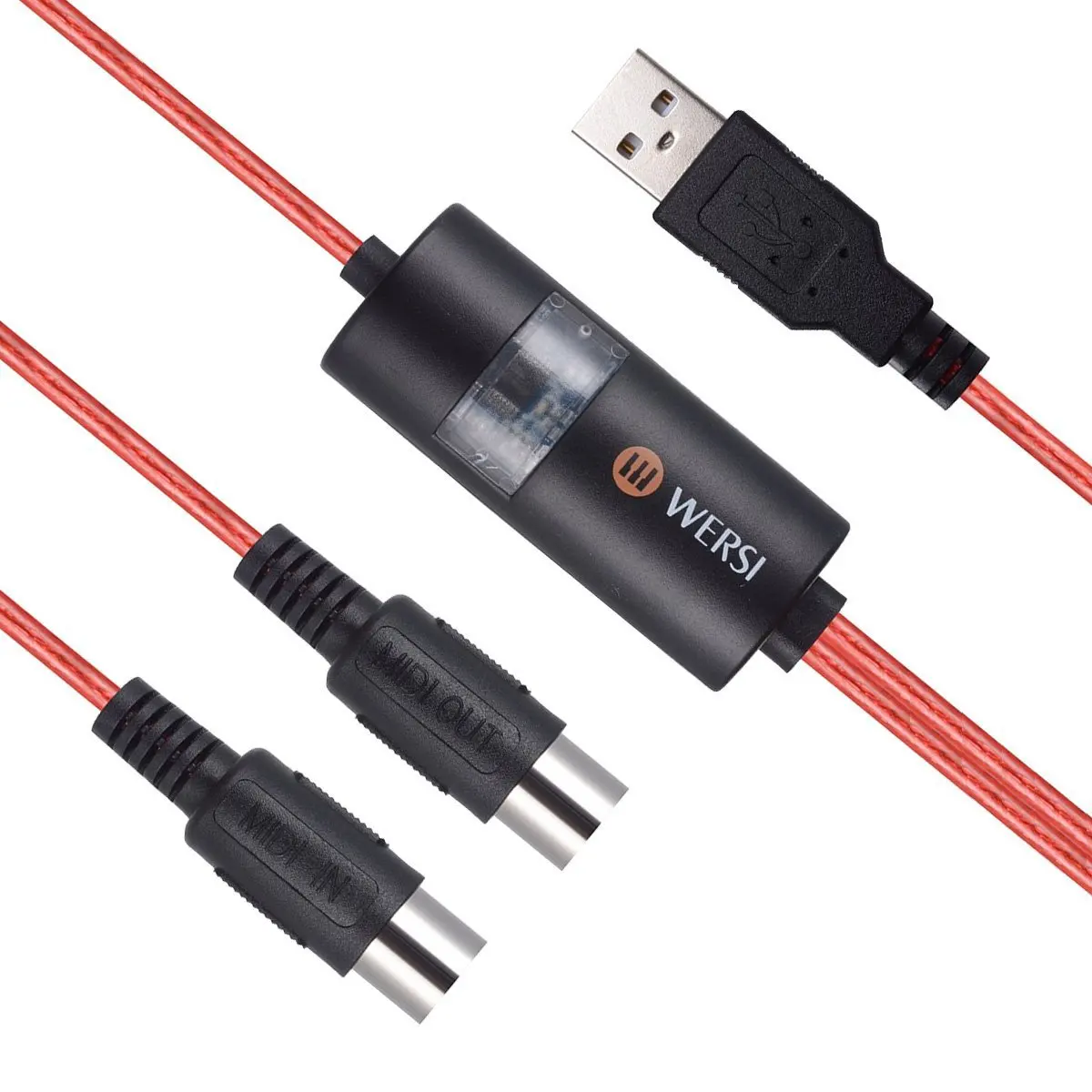 Профессиональные ПК/ноутбук/Mac музыки клавиатура шнур адаптера USB In out MIDI кабель