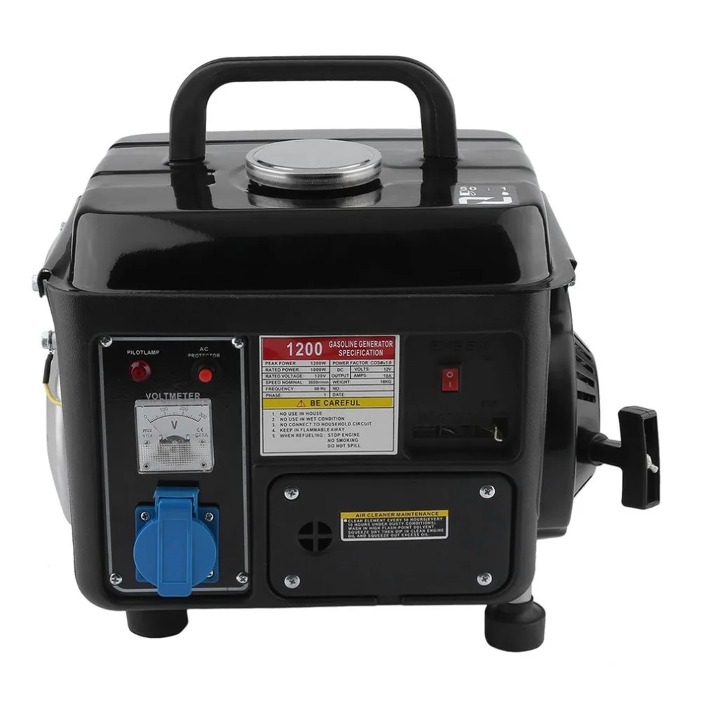 1200 Вт 2HP Портативный Электрический газа мощный 2 гонки RV Автомобиль Отдых Бензин