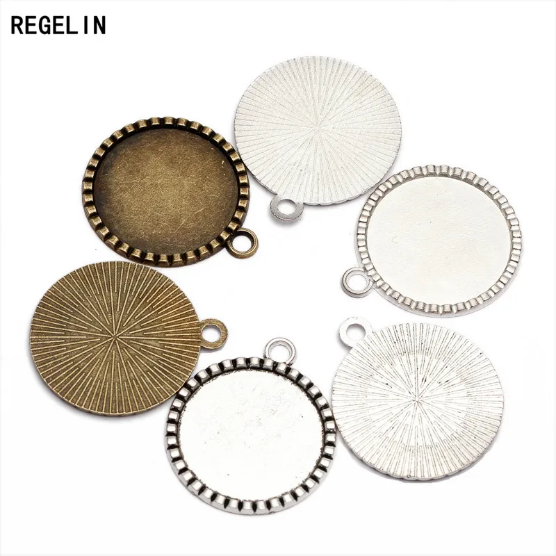 REGELIN 10 шт./лот античный бронзовый/Серебряный/античный серебряный поднос и