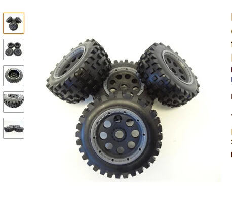 Колесные диски King Motor T1000 Knobby Wheels 8 Shooter (набор из 4) Подходит для грузовиков T1000GT T2000
