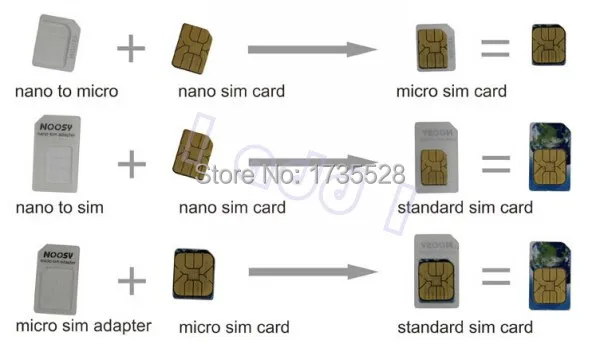 Hoqueen 50 компл. Noosy Nano sim-карта Micro SIM карта к стандартному адаптеру адаптер конвертер для мобильного телефона с нажатием кнопки