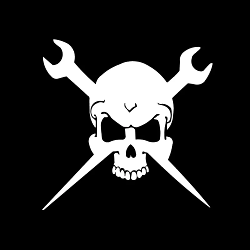 Гаечные ключи 14 2 см * 5 автомобильная наклейка в виде черепа винниловый декор