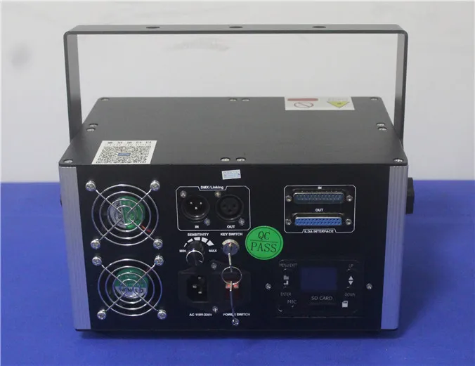 4 5 Вт RGB Полноцветный анимационный лазерный свет 2D/3D ILDA 45K сканер Автозвук DMX