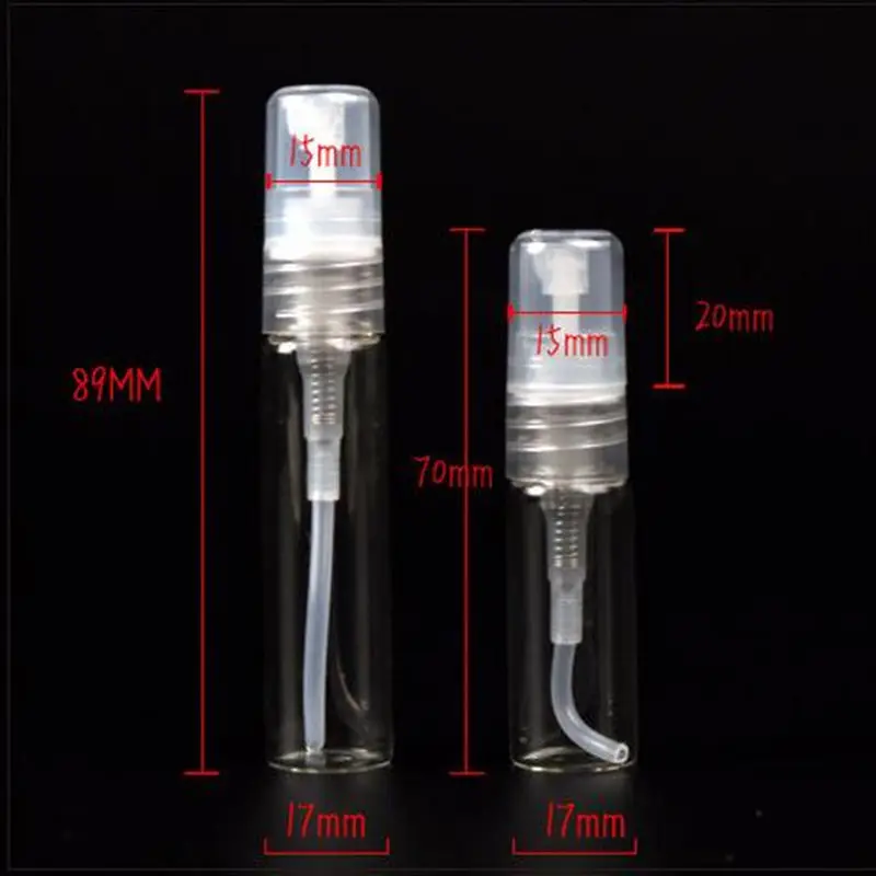 5 мл 10 маленькие прозрачные стеклянные флаконы-распылители для духов флаконы