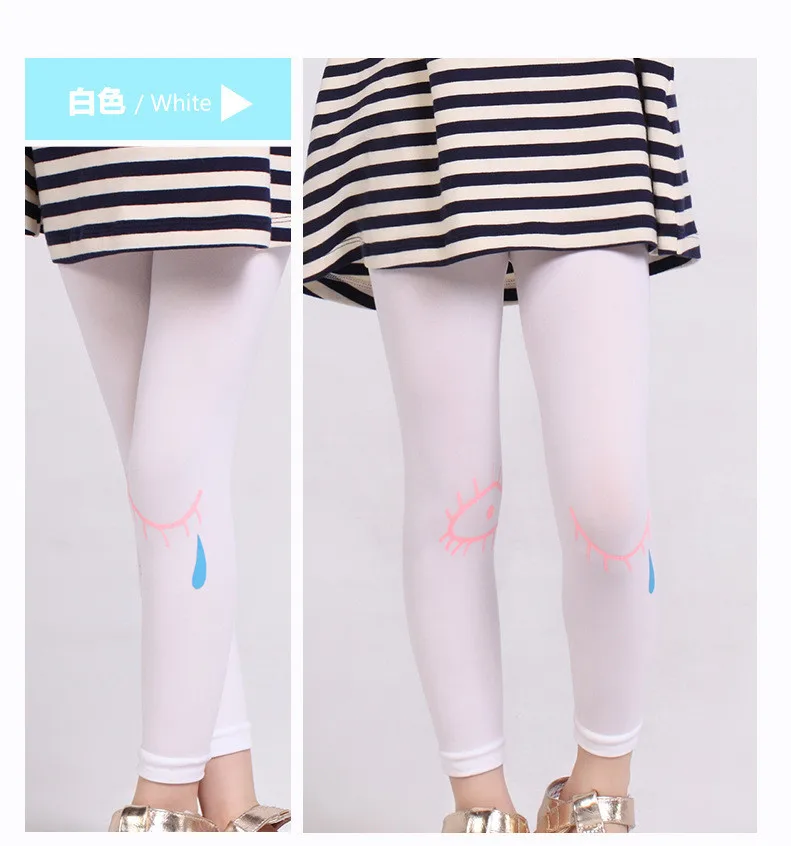 kids girl baby muticolor big eye tights stockings children ballet dance footless tights stockings in opaque