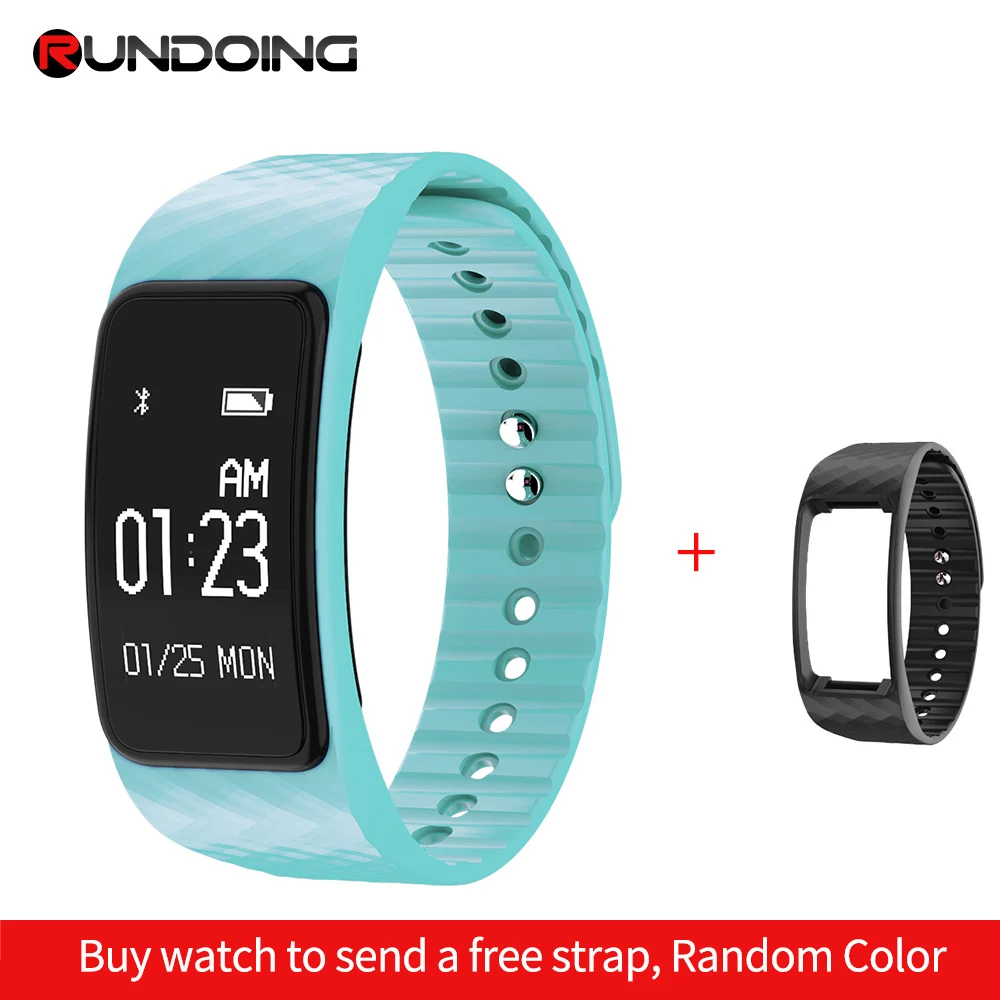 RUNDOING N101 умный Браслет монитор сердечного ритма IP67 Водонепроницаемый фитнес