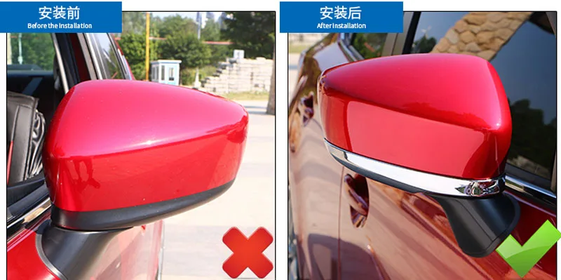 Заднего вида зеркала заднего вида хромированной отделкой для mazda 6 mazda6 gj atenza универсал седан аксессуары