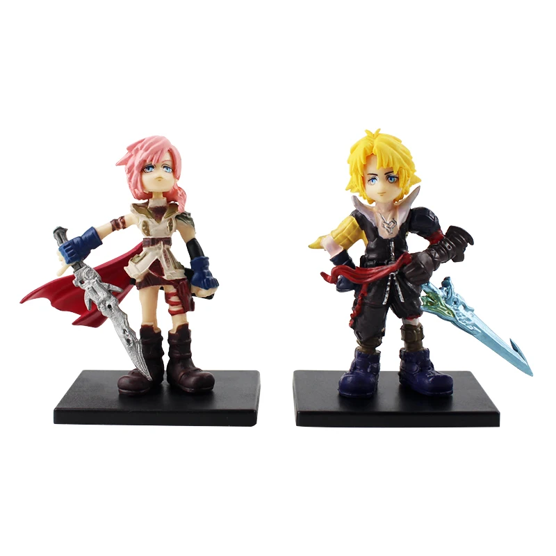 5 шт./компл. 4 см Final Fantasy trading arts Tidus Warrior Cloud Strife Squall Leonhart ПВХ фигурка модель