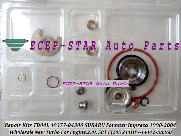 Турбокомпрессор TD04L 49377 04300 14412 AA360 Для subar u FORESTER Impreza 97 58T EJ205 2.0L|turbocharger part|turbocharger