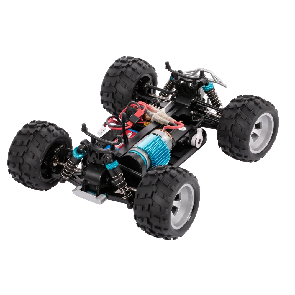 2019 Wltoys A979 RC Car 2.4G 45km/h Высокоскоростная радиоуправляемая машина масштаба 1/18 Rally с амортизацией, резиновыми колесами Buggy и 2 аккумуляторами.