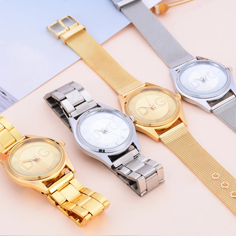 Reloj mujer женские часы Роскошные брендовые модные золотые сетчатые часы из нержавеющей стали аналоговые кварцевые наручные часы для женщин ... (art.: 7b2889767) - 7b2889767